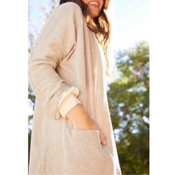 Anthropologie x Donni NWT Slouchy Striped Open Front Cardigan Women’s One Size - Picture 2 of 15